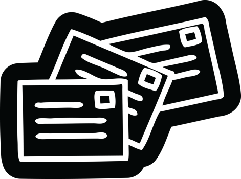 stack of letters icon symbol png