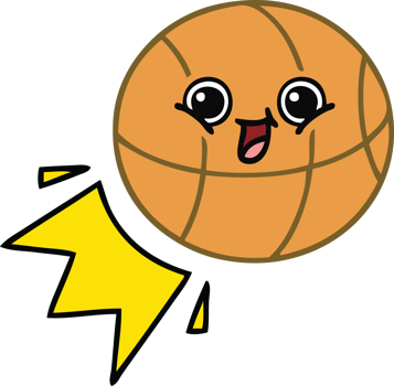 cute cartoon of a basketball png