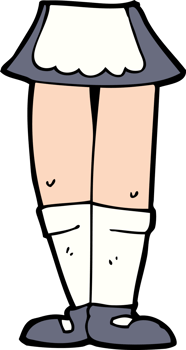 cartoon female legs png