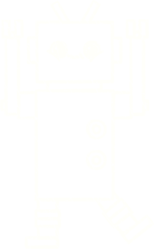 Crazy Robot Chalk Drawing png