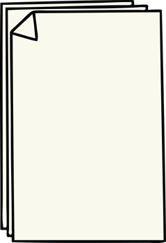 hand drawn quirky cartoon paper pile png