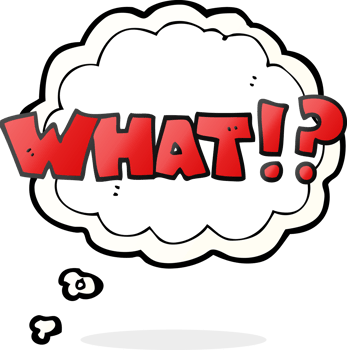 hand drawn thought bubble cartoon shout WHAT png