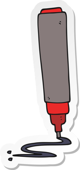 sticker of a cartoon pen png