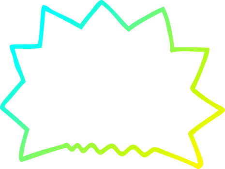 cold gradient line drawing of a cartoon big  bang explosion png