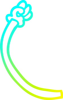 cold gradient line drawing of a cartoon retro hand gestures png