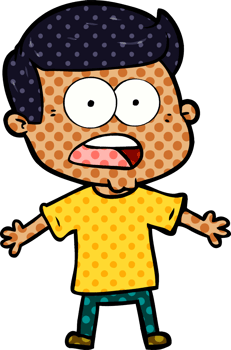 cartoon shocked man png