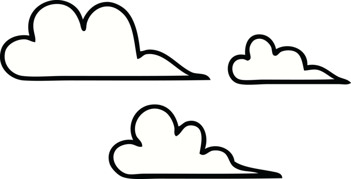 cute cartoon of a cloud png