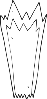 hand drawn black and white cartoon explosion png