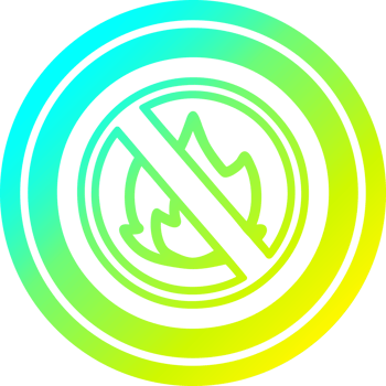 no flames circular icon with cool gradient finish png