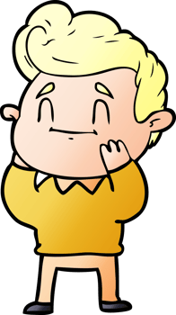 happy surprised cartoon man png