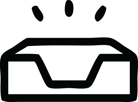 empty in tray icon symbol png