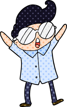 cartoon boy wearing spectacles png
