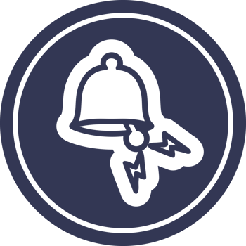 ringing bell circular icon symbol png