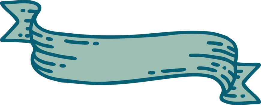 iconic tattoo style image of a banner png