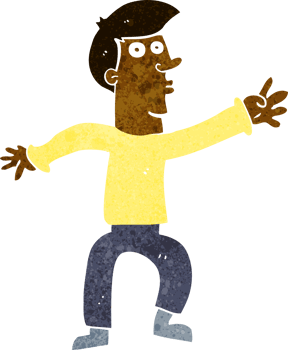 cartoon reaching man png
