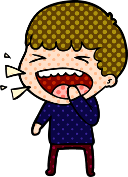 cartoon laughing man png