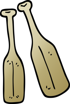 gradient illustration cartoon pair of paddles png
