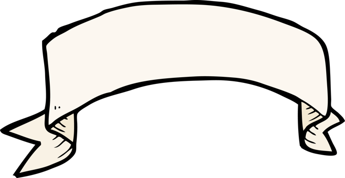 cartoon tattoo scroll banner png