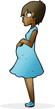 cartoon pregnant woman png