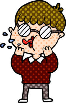 cartoon boy wearing spectacles png