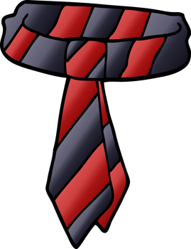 cartoon doodle office tie png
