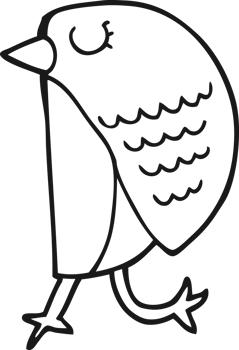 cartoon bird drawing png