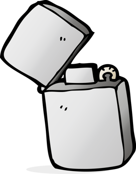 cartoon metal lighter png