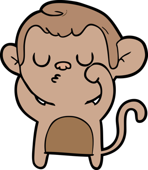 cartoon monkey drawing png