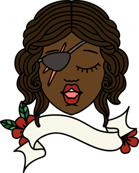 Retro Tattoo Style human rogue character face png