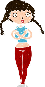 cartoon offended woman covering herself png