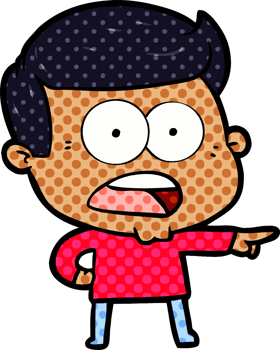 cartoon shocked man png