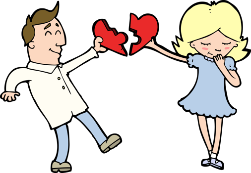 cartoon couple in love png