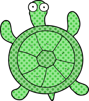 cartoon turtle drawing png