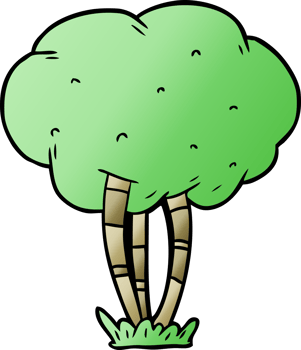 cartoon tree drawing png
