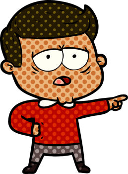 cartoon tired man png