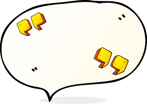 hand drawn speech bubble cartoon quotation marks png