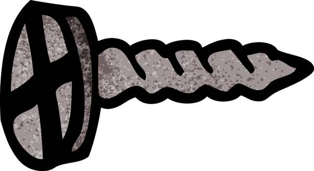 cartoon doodle screw png