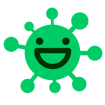 simple grinning virus png