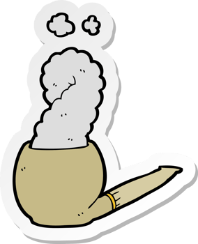 sticker of a cartoon pipe png