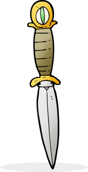 cartoon mystic dagger png