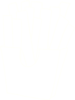 French Fries Chalk Drawing png