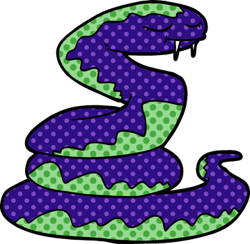 cartoon snake drawing png