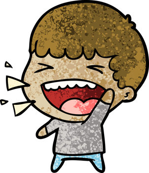 cartoon laughing man png