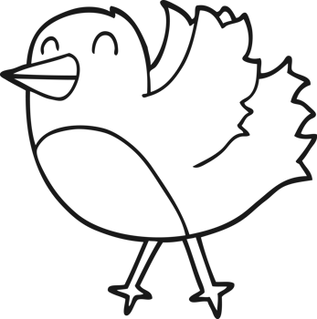 cartoon bird drawing png