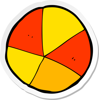 sticker of a cartoon ball png