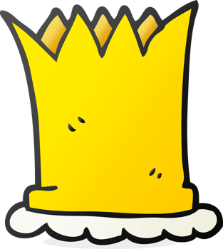 hand drawn cartoon crown png