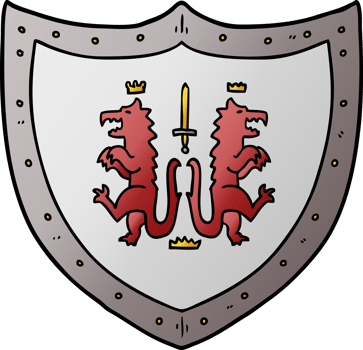 cartoon heraldic shield png