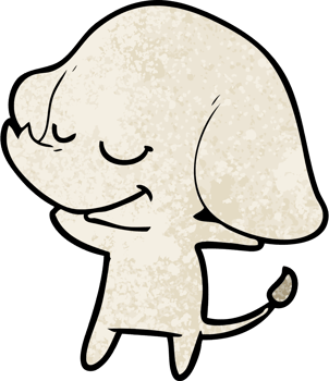 cartoon smiling elephant png