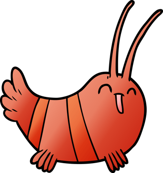 cartoon crayfish drawing png