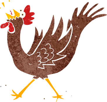 cartoon rooster drawing png